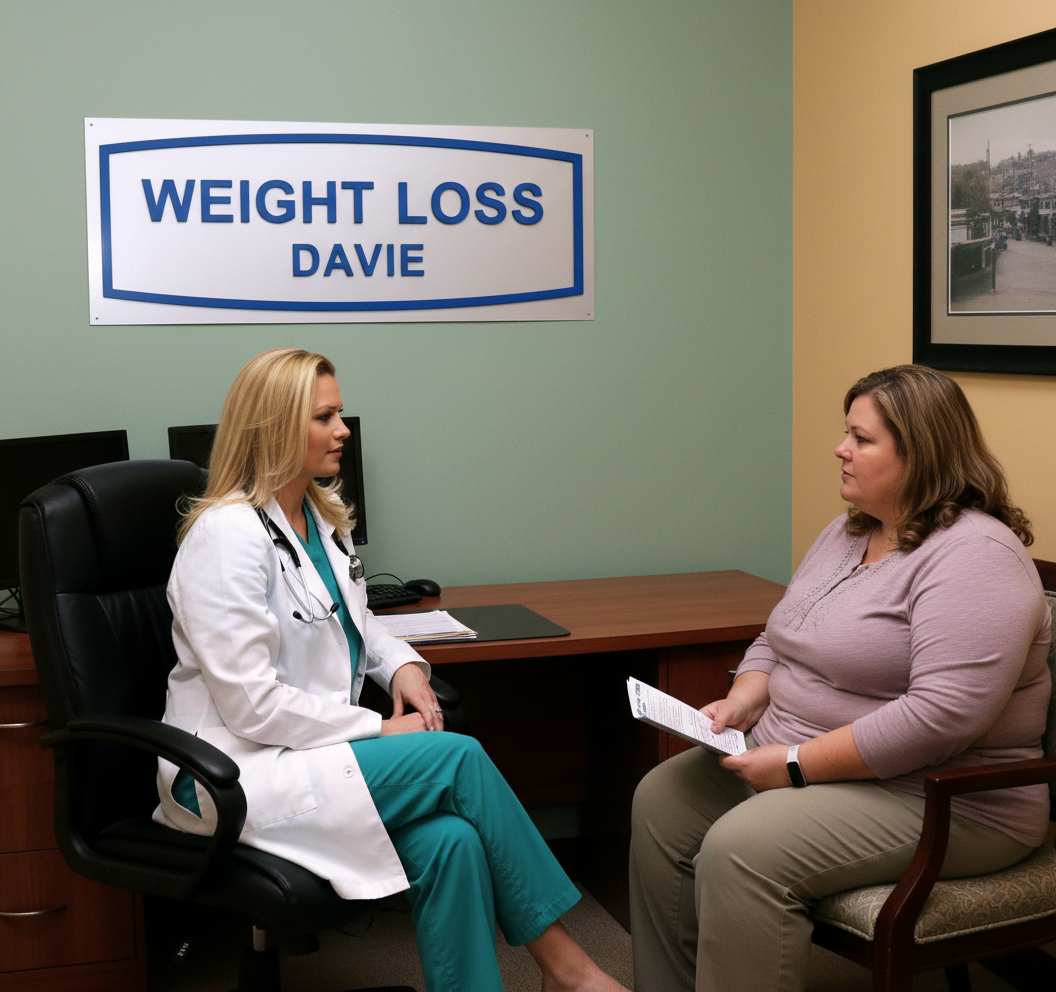 Marie-Claude Dubuc PA-C patient consultation — Weight Loss Davie